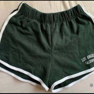 Brandy Melville Green San Francisco shorts